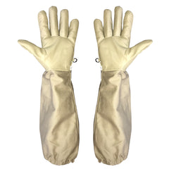 Goatskin Beekeeping Gloves with Extended Elasticated Sleeves