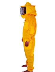 Sárga szellőző méhészeti ruha négyzet alakú fátyollal - Urbansbee