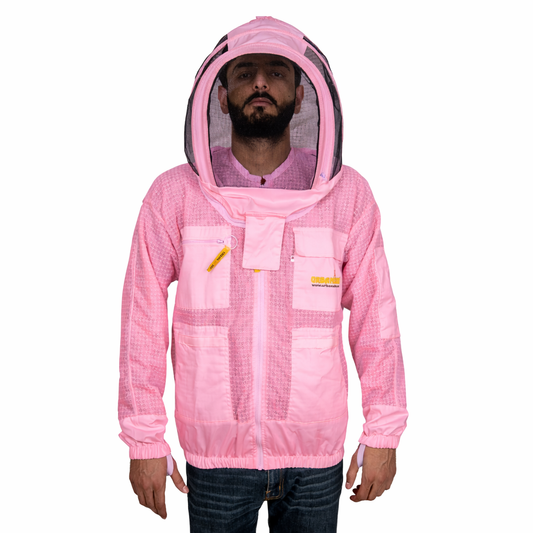 Bela čebelarska jakna za moške in ženske s tančico - Urbansbee