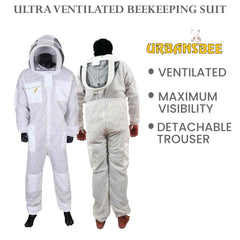 Tuta apicoltore bianca ventilata