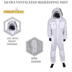 Tuta apicoltore bianca ventilata