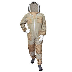 Tuta apicoltore marrone ventilata