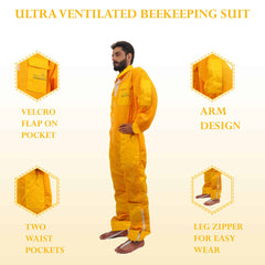 Tuta apicoltore ventilata gialla