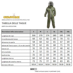Tuta apicoltore ventilata verde oliva