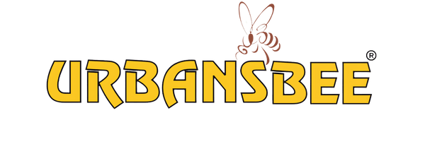 Logo of Urbansbee featuring a bee illustration, representing beekeeping and apiculture materials.