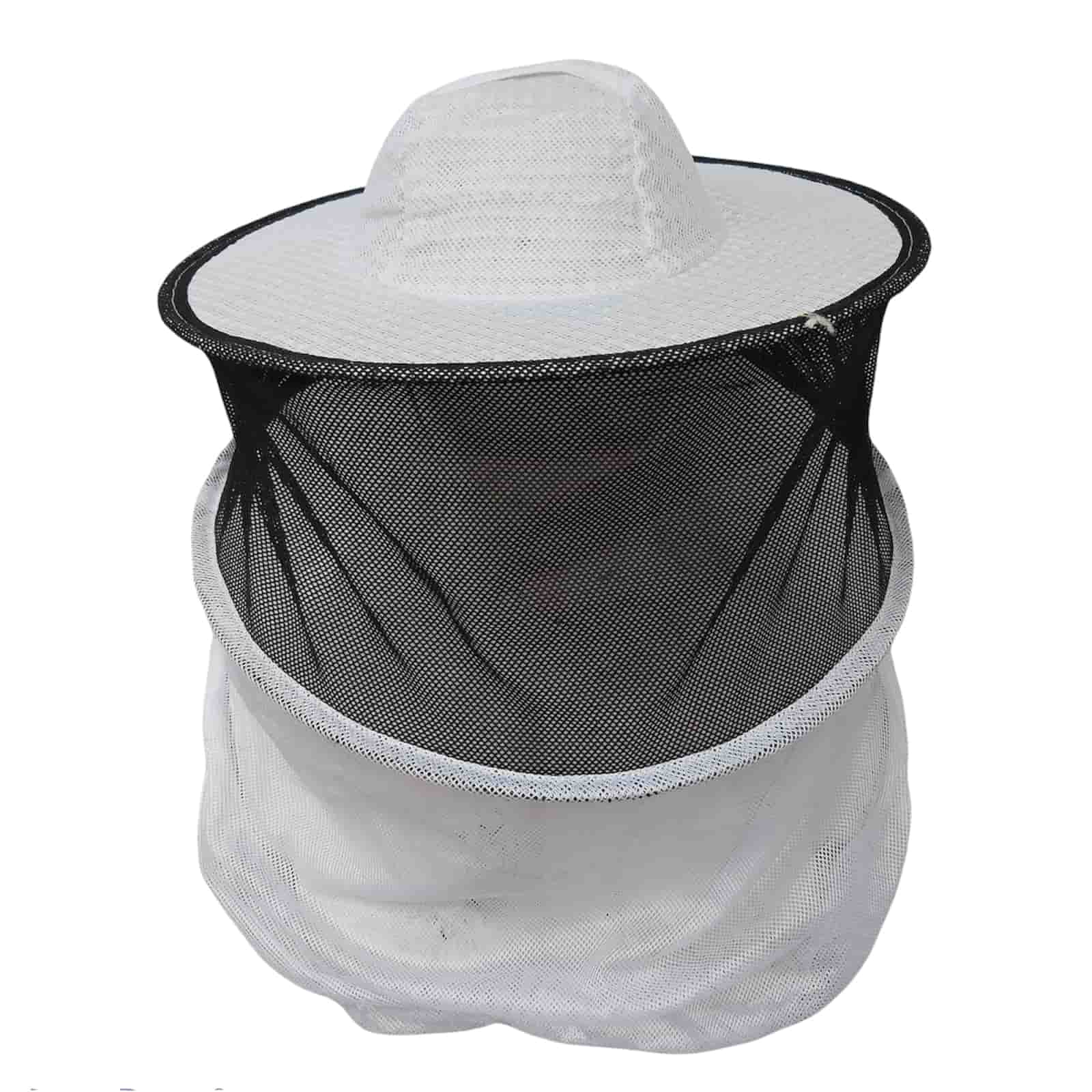 cappello apicoltore policotone con velo rotondo protettivo