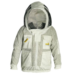 giacca apicoltore bianca 3 strati mesh con velo fantasia