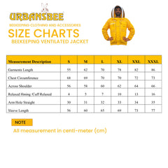 giacca apicoltore gialla con velo rotondo