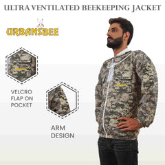 giacca apicoltore ventilata con cappello rotondo