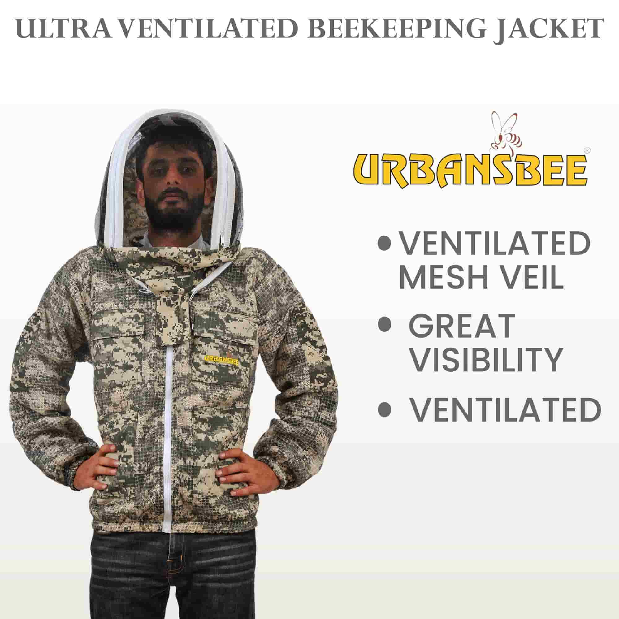 giacca apicoltore ventilata con cappello rotondo