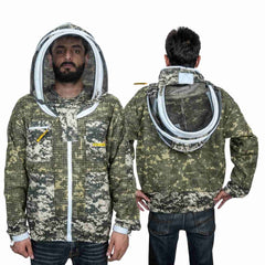 giacca da apicoltore mimetica ventilata con velo