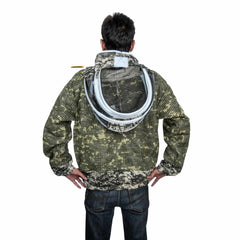 giacca da apicoltore mimetica ventilata con velo