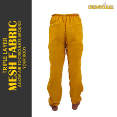 pantalone apicoltore giallo puro cotone
