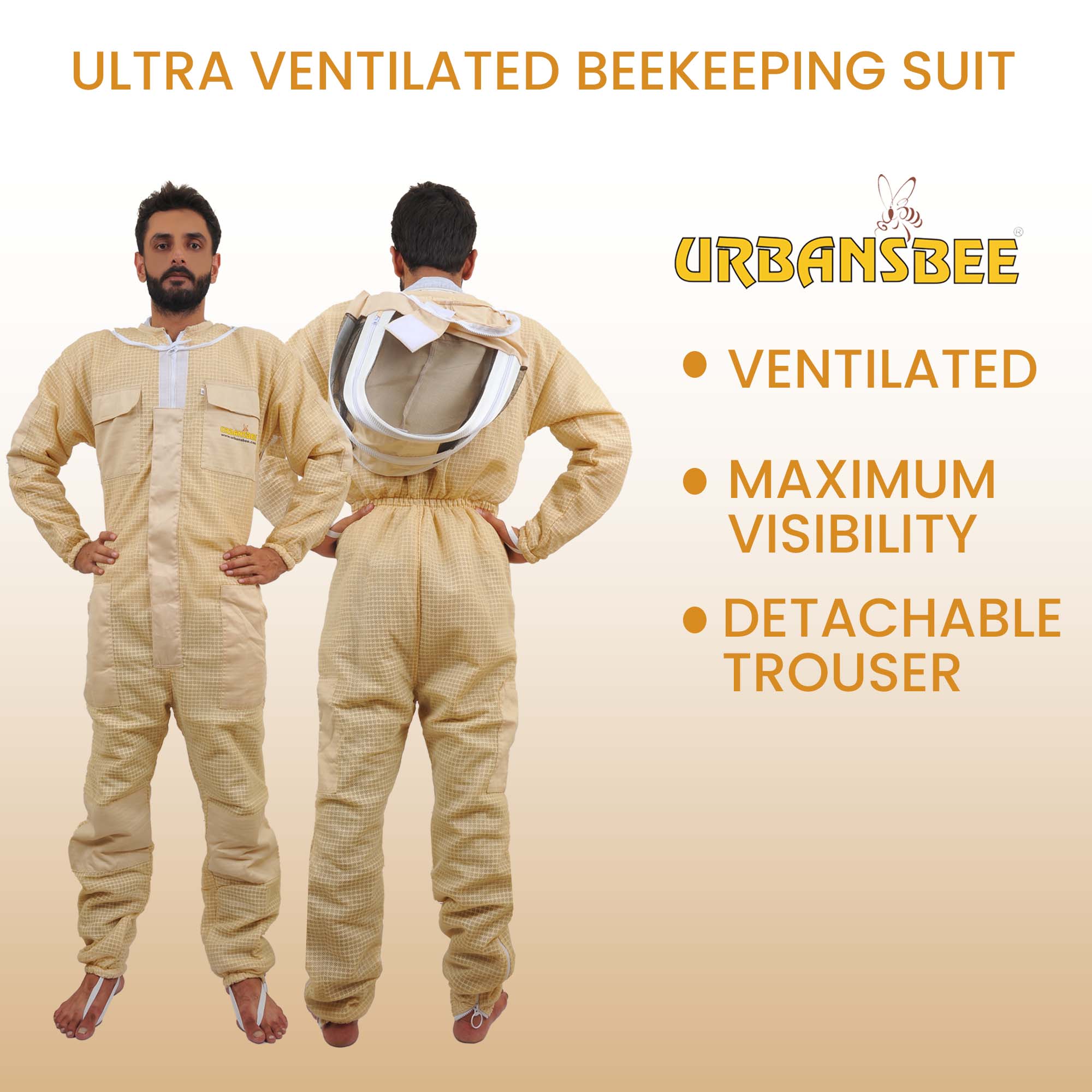 Tuta da apicoltore con zip