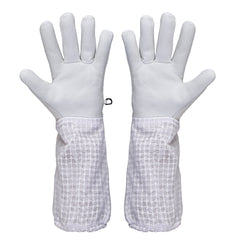 Goatskin Beekeeping Gloves with 3Layers Ventilation Cuff