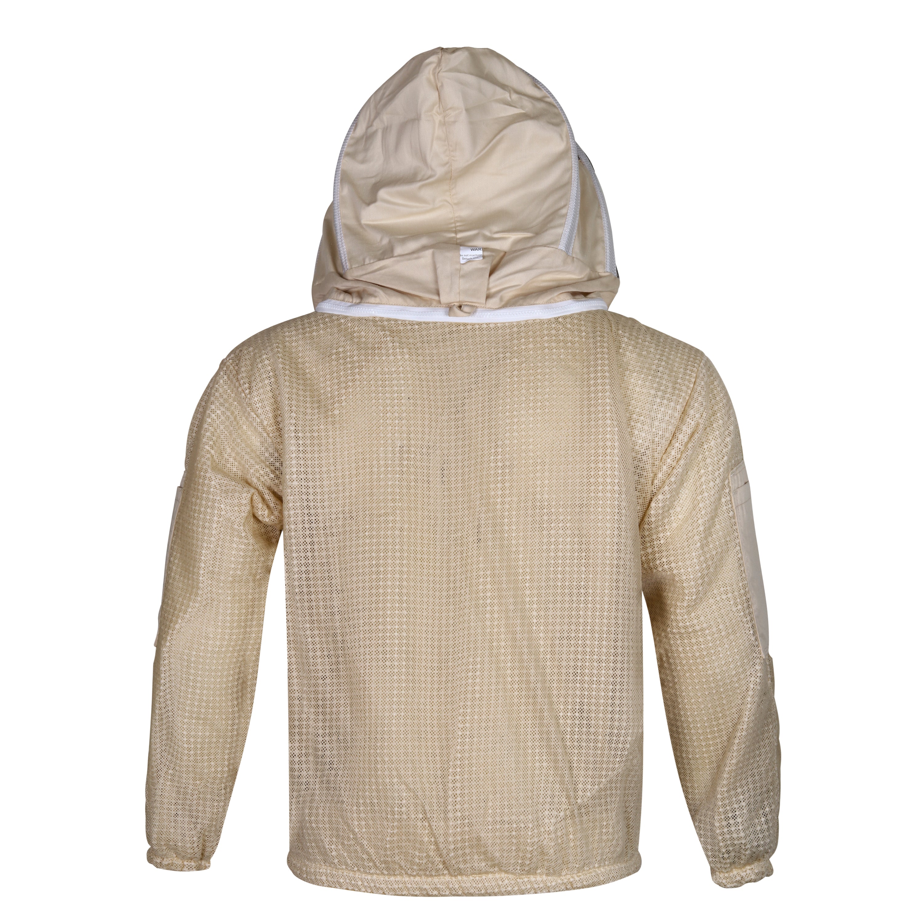 giacca apicoltore beige con velo rotondo