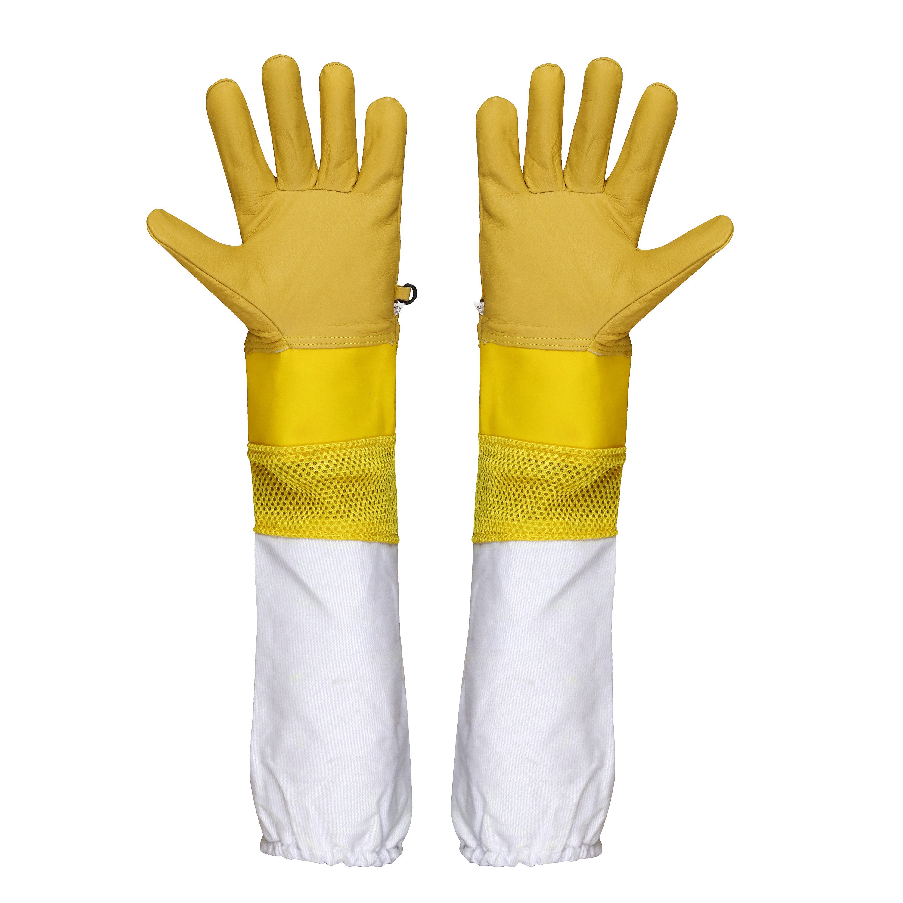 guanti apicoltore gialli in pelle