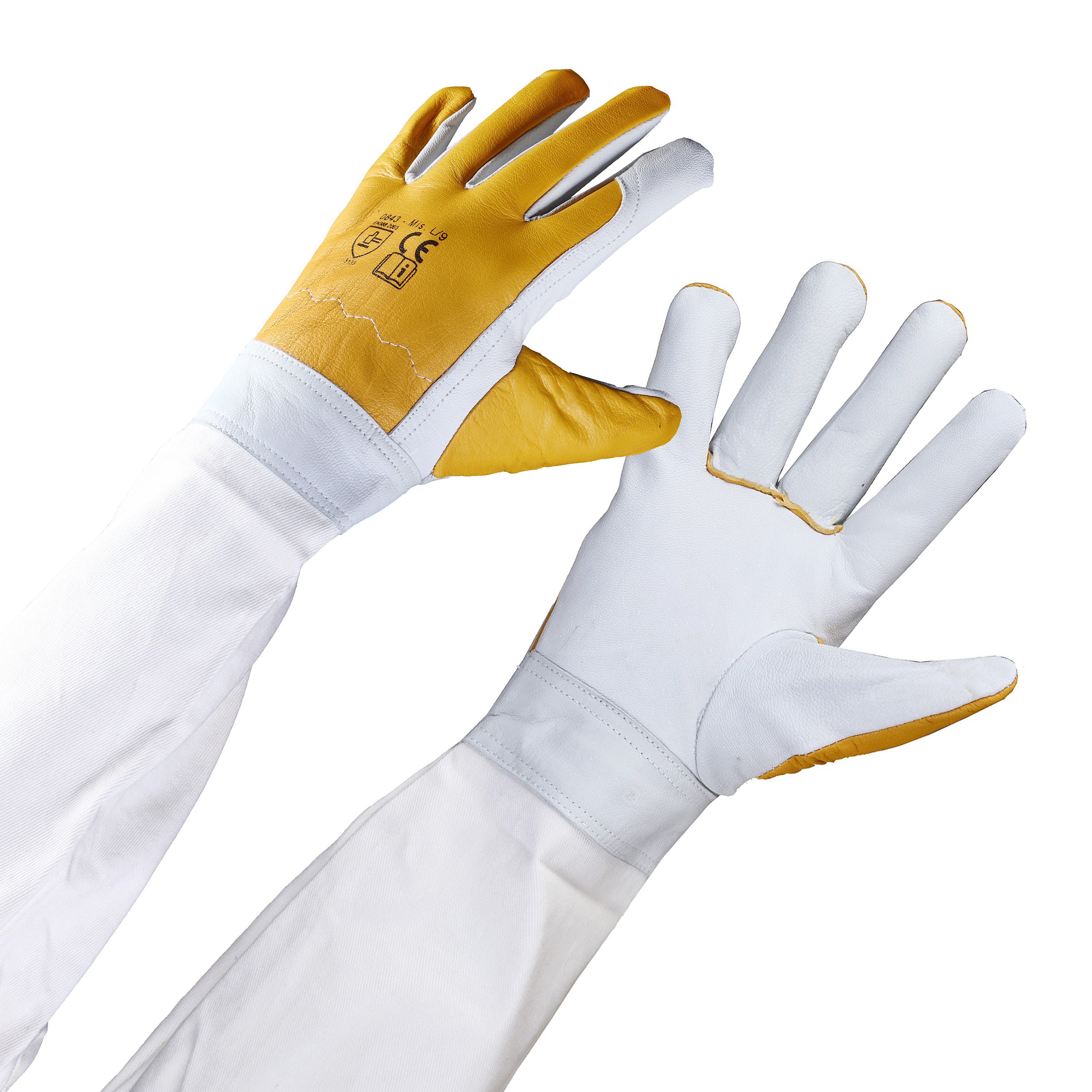 guanti apicoltore in pelle sintetica ergonomici