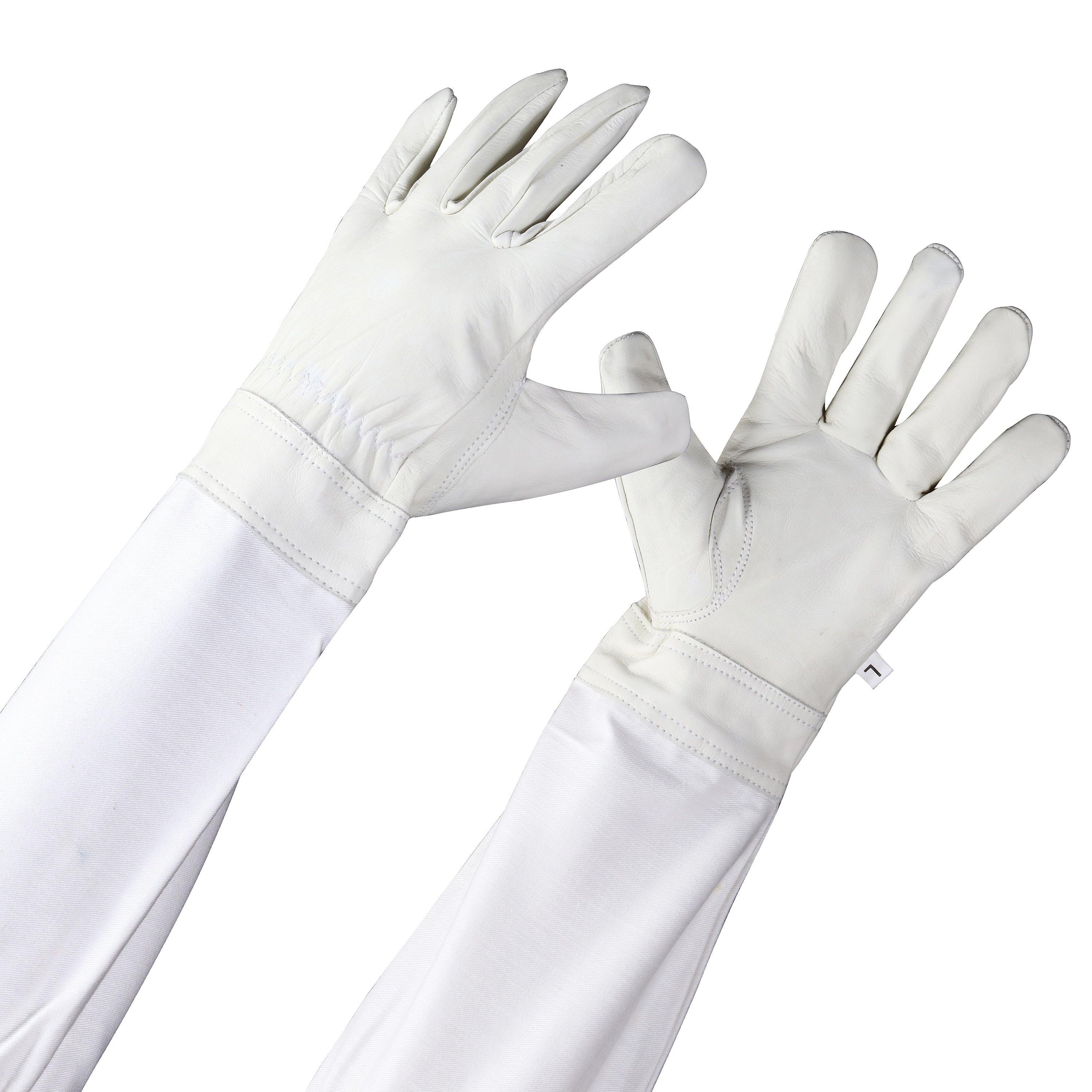 guanti apicoltore pelle bianchi ergonomici