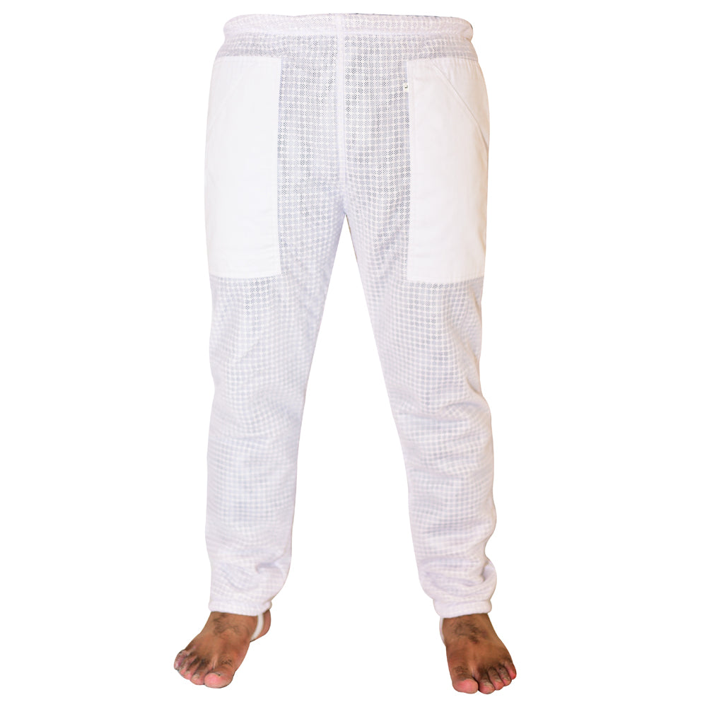 pantalone apicoltore bianco ventilato