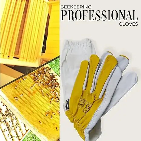 goatskin beekeeping gloves