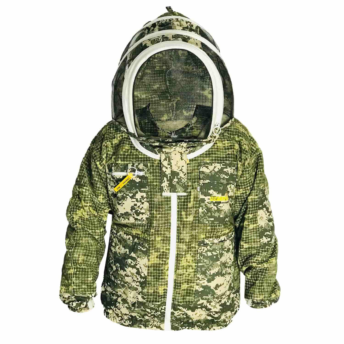 Veste d'apiculture camouflage Urbansbee pour homme/femme avec voile