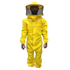 Traje antipicaduras de algodón de apicultura para abejas con velo de esgrima de astronauta