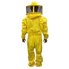 Traje antipicaduras de algodón de apicultura para abejas con velo de esgrima de astronauta