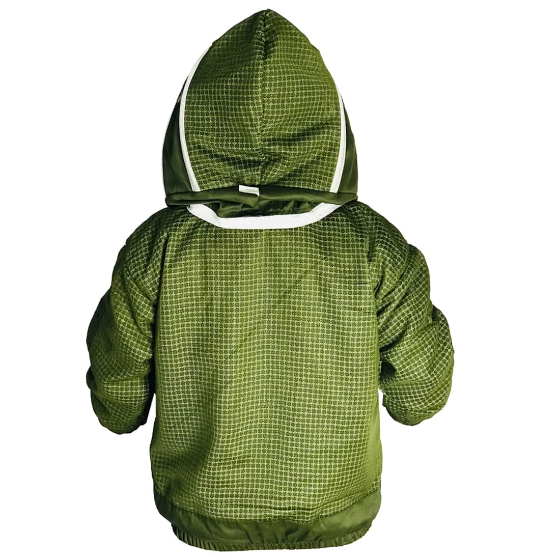 Veste d'apiculture 3 couches vert olive avec motif voile pour homme/femme