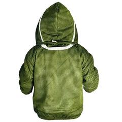 Veste d'apiculture 3 couches vert olive avec motif voile pour homme/femme