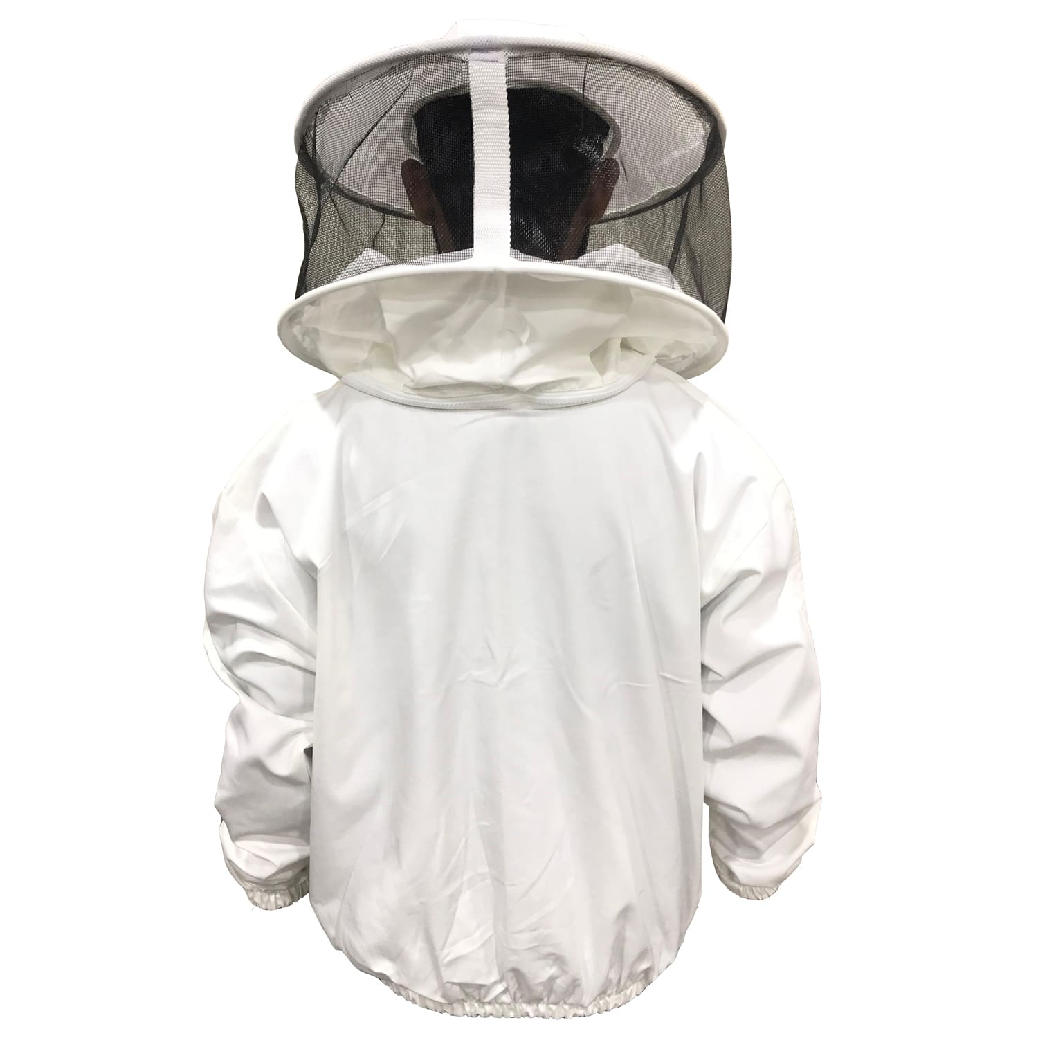 Veste d'apiculture blanche avec clôture à voile rond-Urbansbee