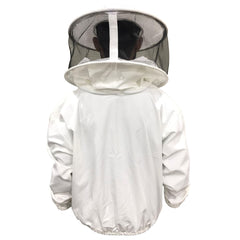 Veste d'apiculture blanche avec clôture à voile rond-Urbansbee