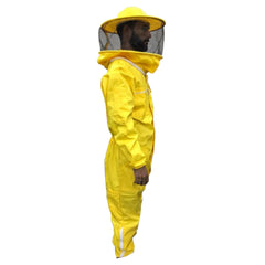 Traje antipicaduras de algodón de apicultura para abejas con velo de esgrima de astronauta
