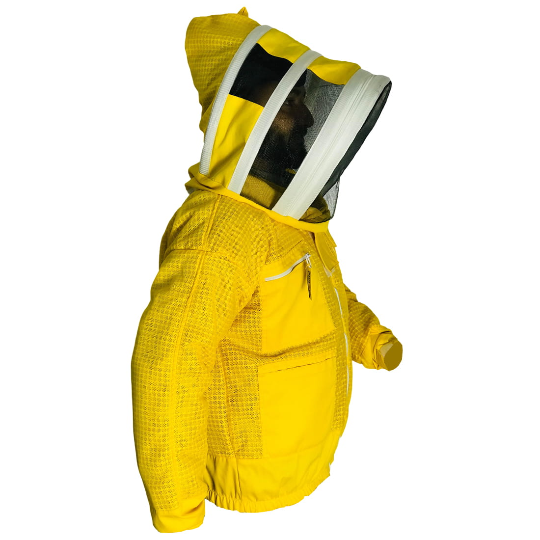 Veste d'apiculteur jaune avec voile pour homme et femme - Urbansbee