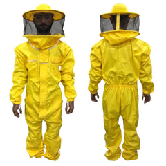 Traje antipicaduras de algodón de apicultura para abejas con velo de esgrima de astronauta