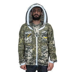 Veste d'apiculture camouflage Urbansbee pour homme/femme avec voile