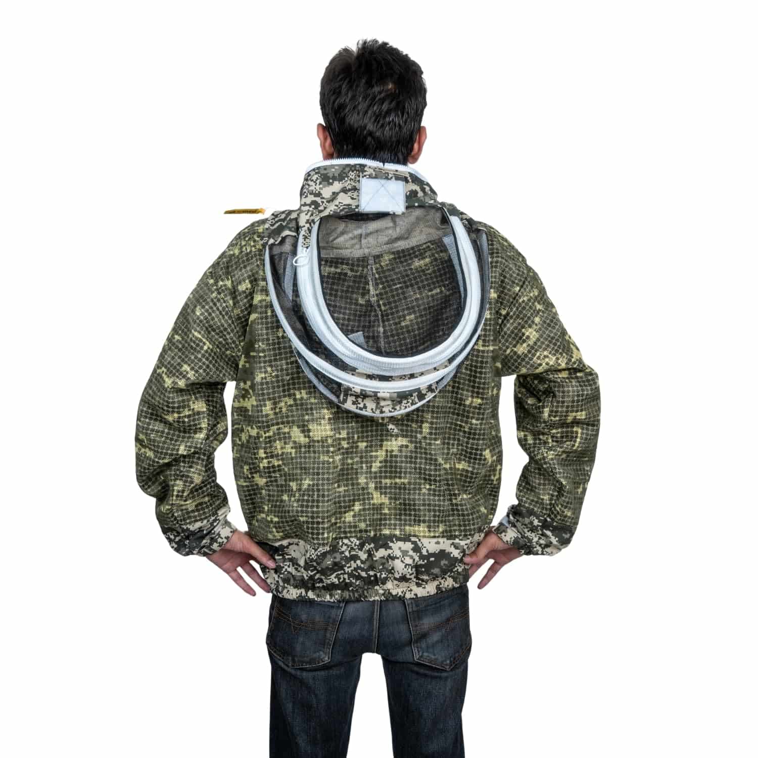 Veste d'apiculture camouflage Urbansbee pour homme/femme avec voile