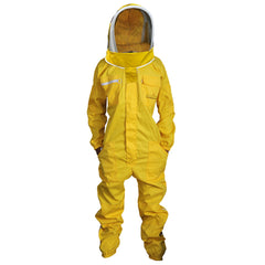 Combinaison d'apiculteur en coton jaune à motif voile - Urbansbee