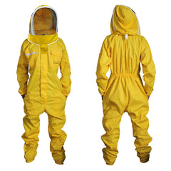 Combinaison d'apiculteur en coton jaune à motif voile - Urbansbee