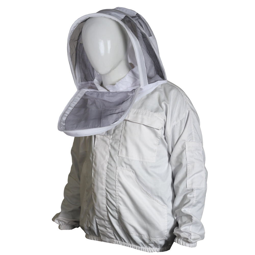 Camisa antipicaduras de algodón de apicultura para abejas con velo de esgrima de astronauta