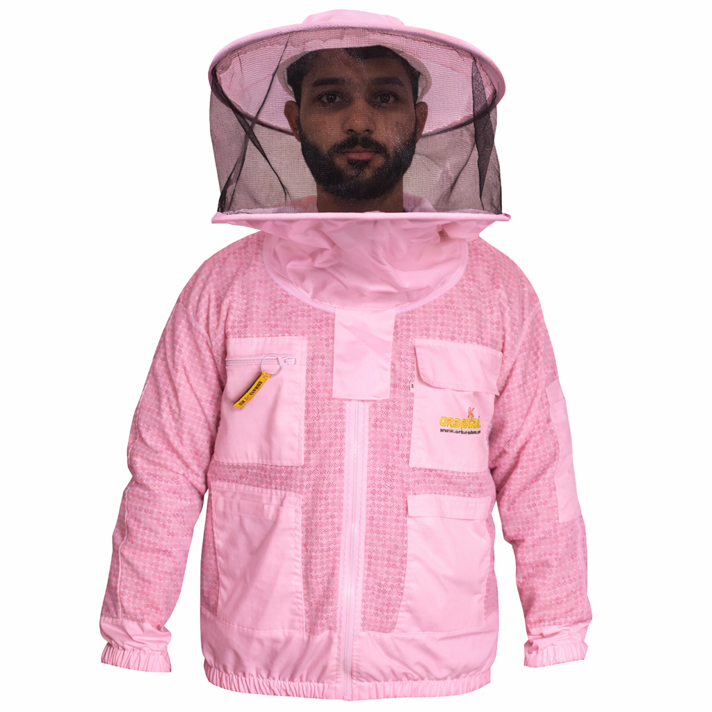 Bela čebelarska jakna za moške in ženske s tančico - Urbansbee