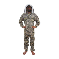 Combinaison d'apiculteur Urbansbee ventilée à motif camouflage numérique avec chapeau élégant