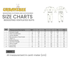 Ventilated Beekeeping Suit Anti Bee with Round Veil - Urbansbee