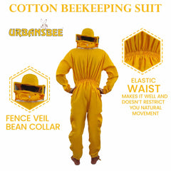 Tuta apicoltore cotone bianca antipuntura

