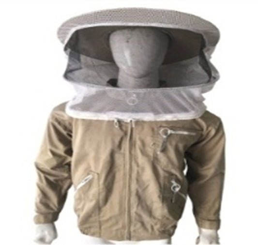 giacca apicoltore bianca con velo rotondo