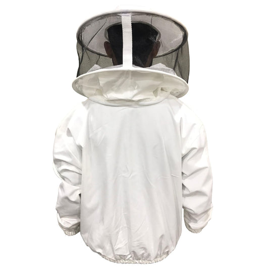 giacca apicoltore bianca ventilata con velo rotondo