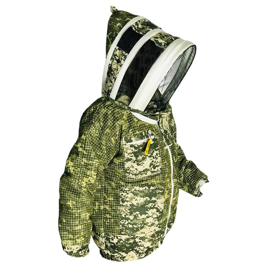 giacca da apicoltore mimetica ventilata con velo