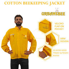 Imkerei-Baumwoll-Anti-Stich-Shirt für Bienen mit Astronauten-Zaunschleier