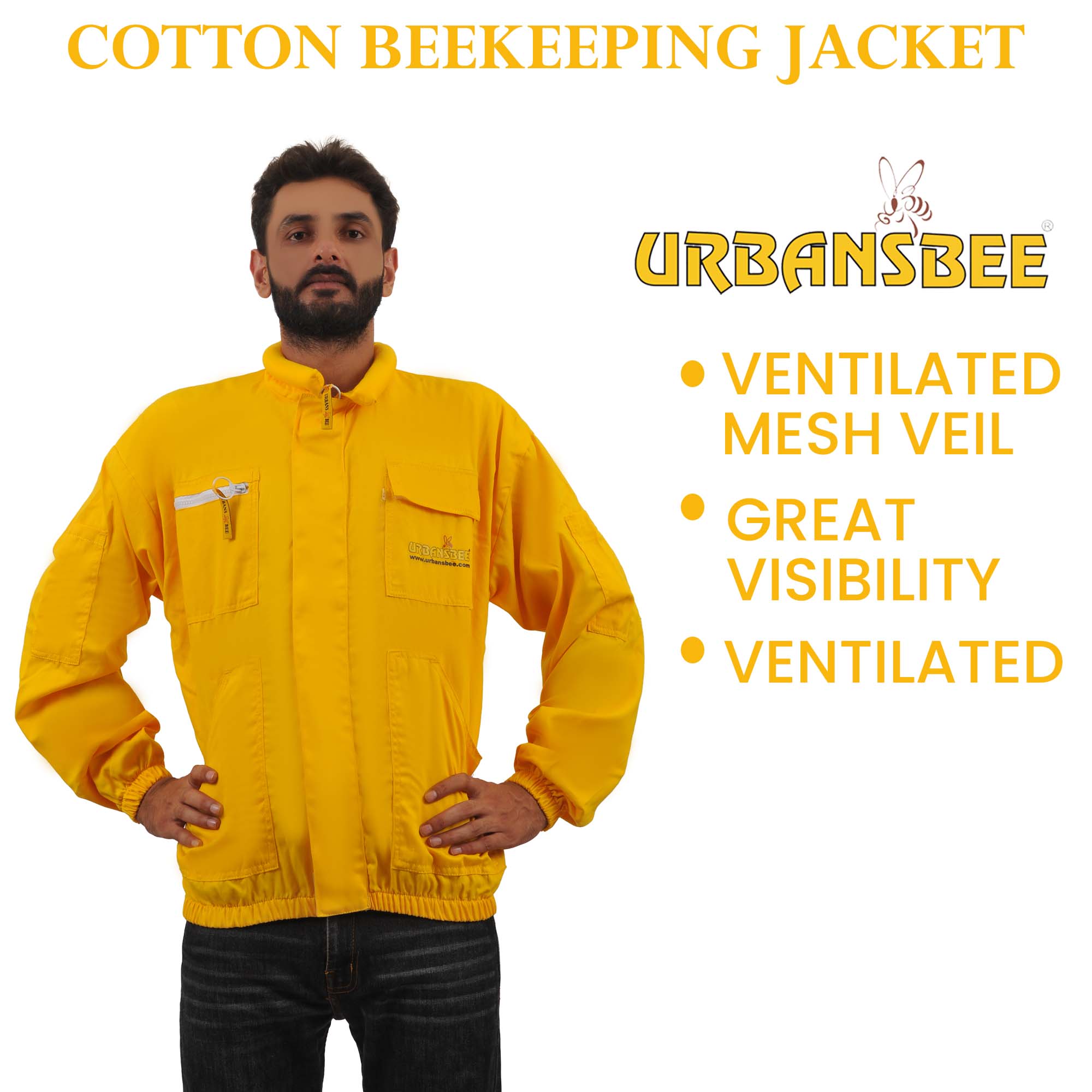 Compact Coat Beekeeping Anti-sting Cotton For Bees With Astronaut Fencing Veil