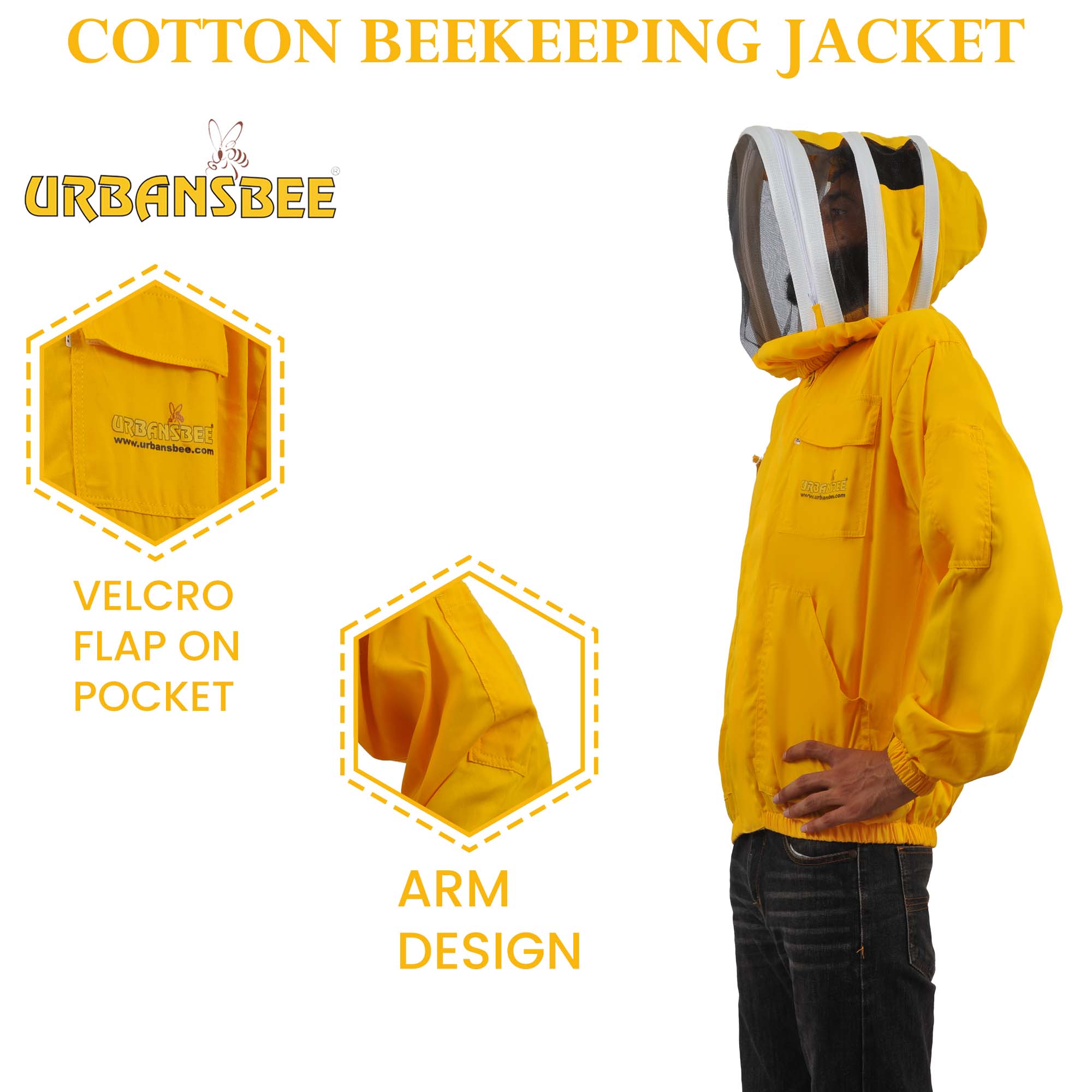 Compact Coat Beekeeping Anti-sting Cotton For Bees With Astronaut Fencing Veil